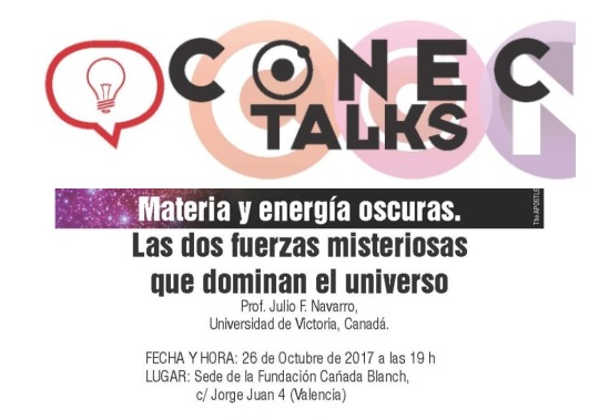 Cartel ConecTalks: Materia y energía oscuras
